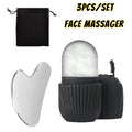 Stainless steel ice roller and gua sha set
