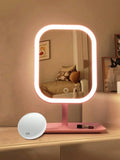 LED vanity makeup mirror with three light modes