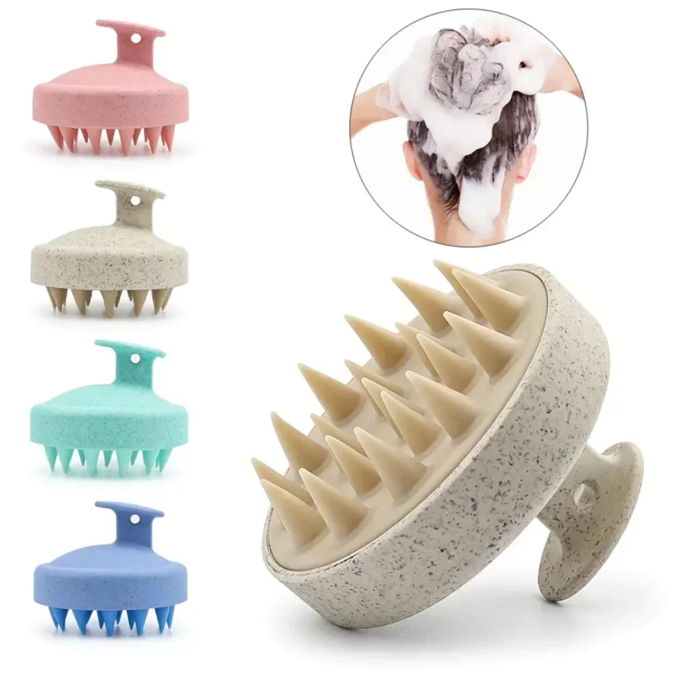 Silicone scalp massager brush